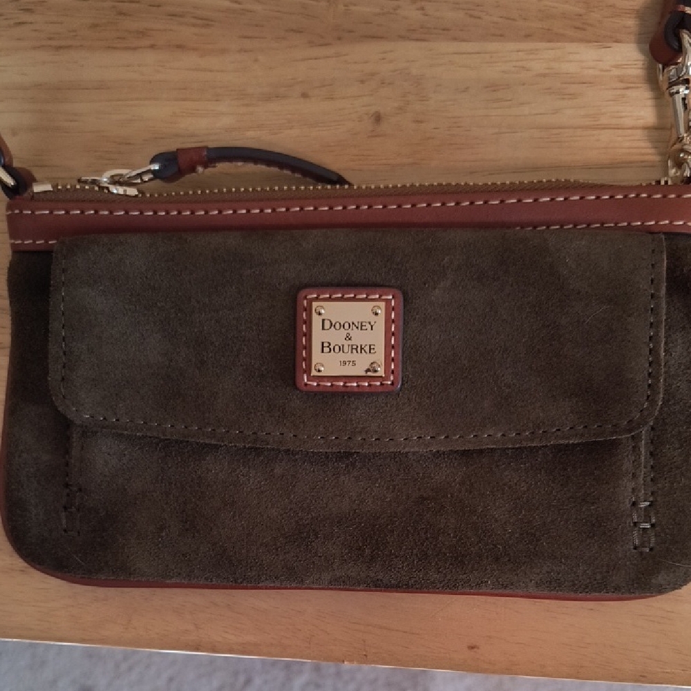 Dooney & Bourke Brown Suede Women's Wristlet